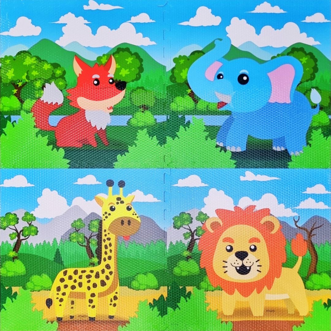 Tatame EVA Infantil Estampado – 4 Peças 60x60cm